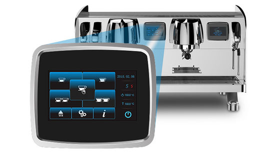 4200W Stainless Steel Espresso Coffee Maker , 9 Bar Pressure Espresso Machine